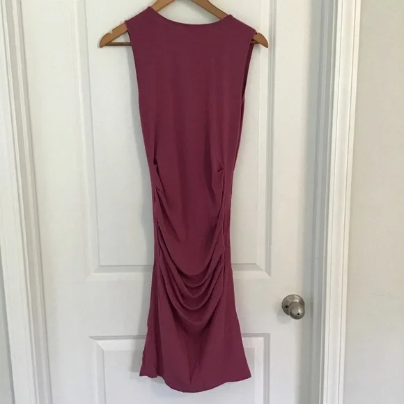 Ingrid & Isabel Sleeveless Bodycon Maternity Dress with Ruching - Picture 3 of 8